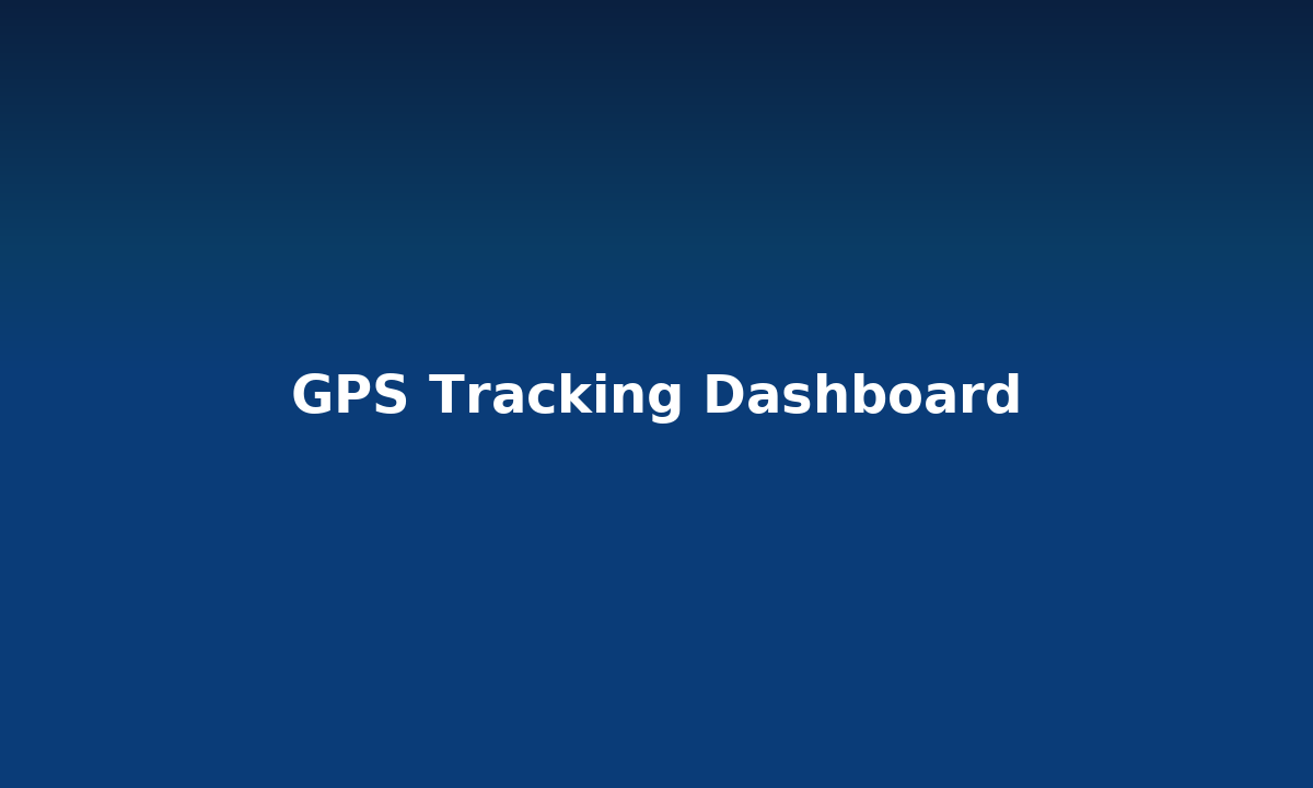 GPS Tracking Dashboard Preview